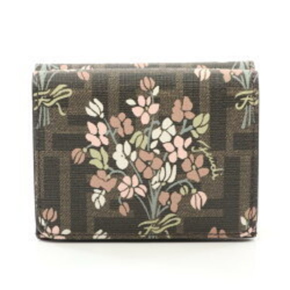 FENDI Tri Wallet Canvas Brown Multicolor - Picture 1 of 6